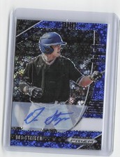 Gus Steiger 2020 Panini Prizm Draft Picks Blue Donut Auto #/25