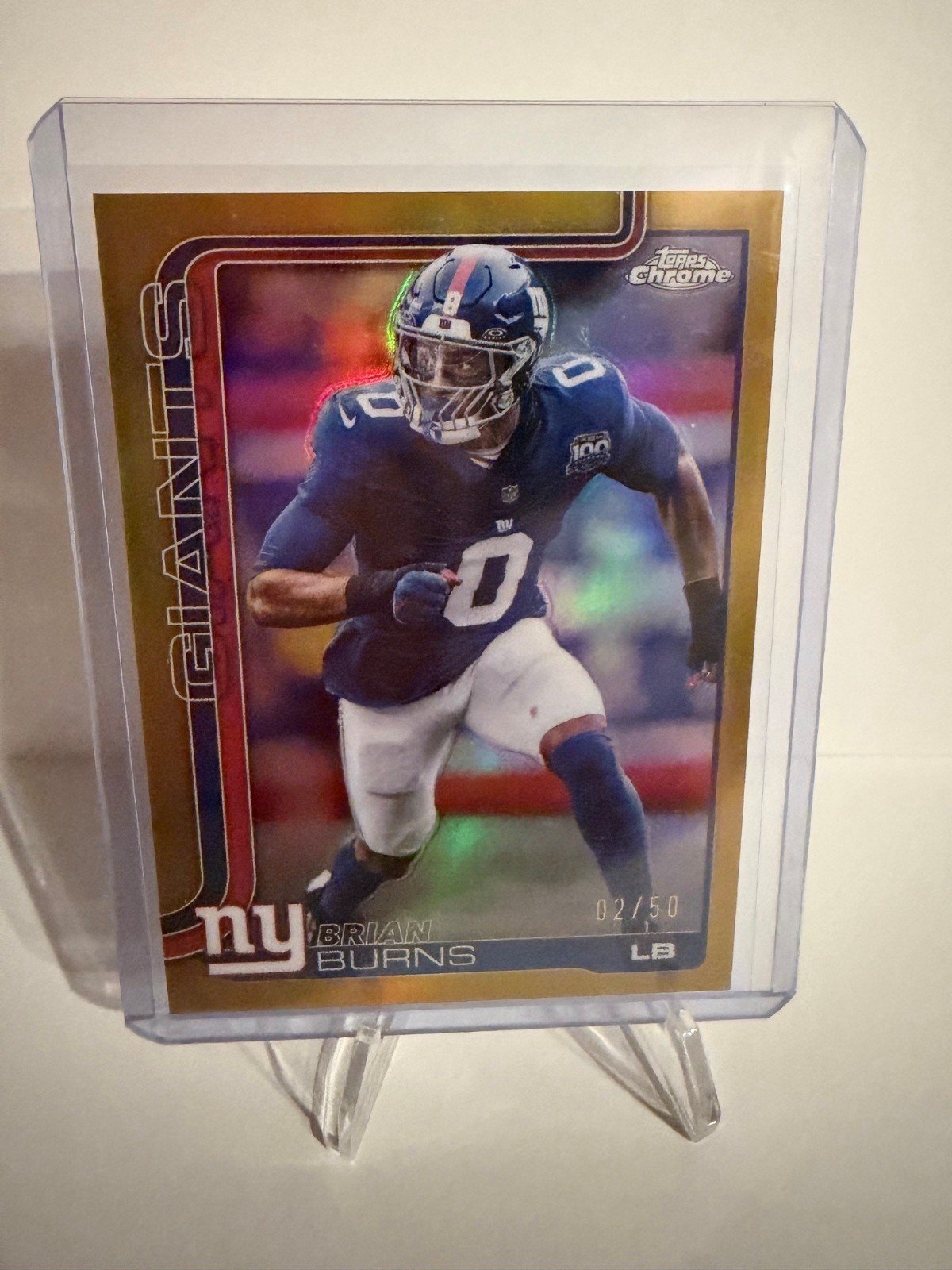 2025 Topps Chrome - Brian Burns #234 Gold Refractor /50