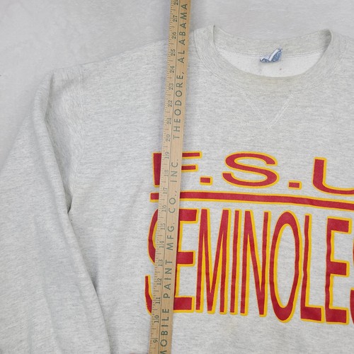 Vintage Russell Athletic FSU Seminoles Split Bar Crewneck Sweatshirt XL USA Made - Picture 4 of 12