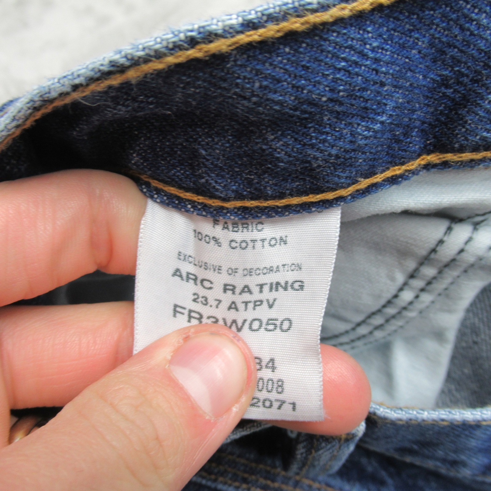 Wrangler FR Jeans Mens 33x31 Medium Wash Denim Riggs Flame Resistant Workwear thumbnail 5