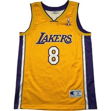 Champion Los Angeles LA Lakers NBA Trikot Herren Large Bryant #8 gelb Vintage Shirt