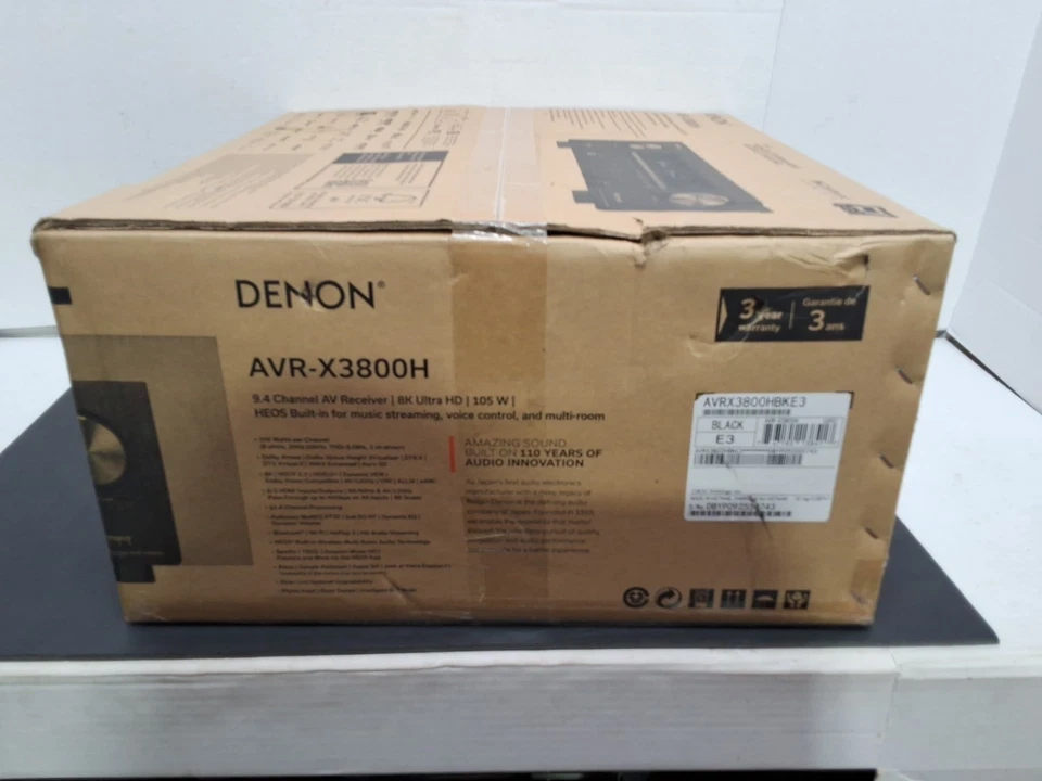Denon AVR-X3800H 9.4 Channel AV Surround Receiver 8K Ultra HD HDR10+ 100V - Image 4 of 4