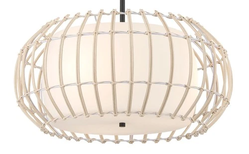 Minka Lavery 1105 Watermill 3 Light 20"W Cage Multi Light Pendant - Coal - Picture 5 of 6