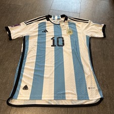 NWT Argentina Jersey 2024 Mens Adidas Sz M Slim Fit White Blue Burst Soccer 2XL