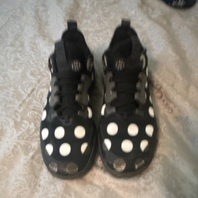 adidas Harden Vol. 5 Men s Mid Top Lace Up Sneakers Black/White Polka Dot
