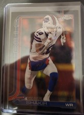 2025 Topps Chrome Football Khalil Shakir Lava Refractor Black 5/10