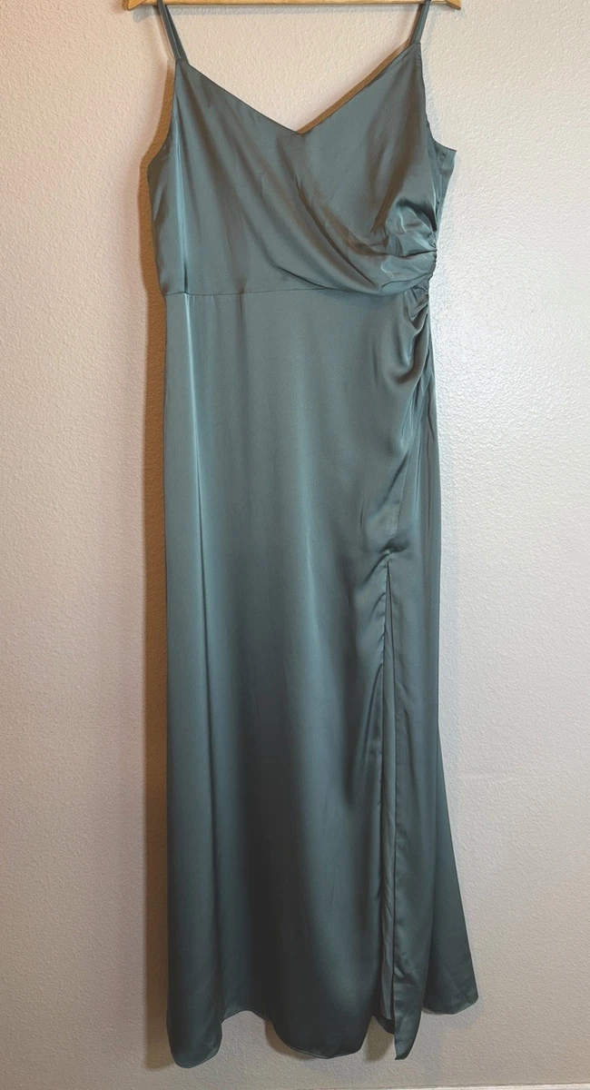 sage green bridesmaid dresses ebay NWT Birdy Grey Jane Bridesmaids dress sage green wedding bridal XL feminine