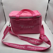 Juicy Couture Cooler Bag Hot Pink With Rhinestone Heart Lunch Bag NWT Y2K