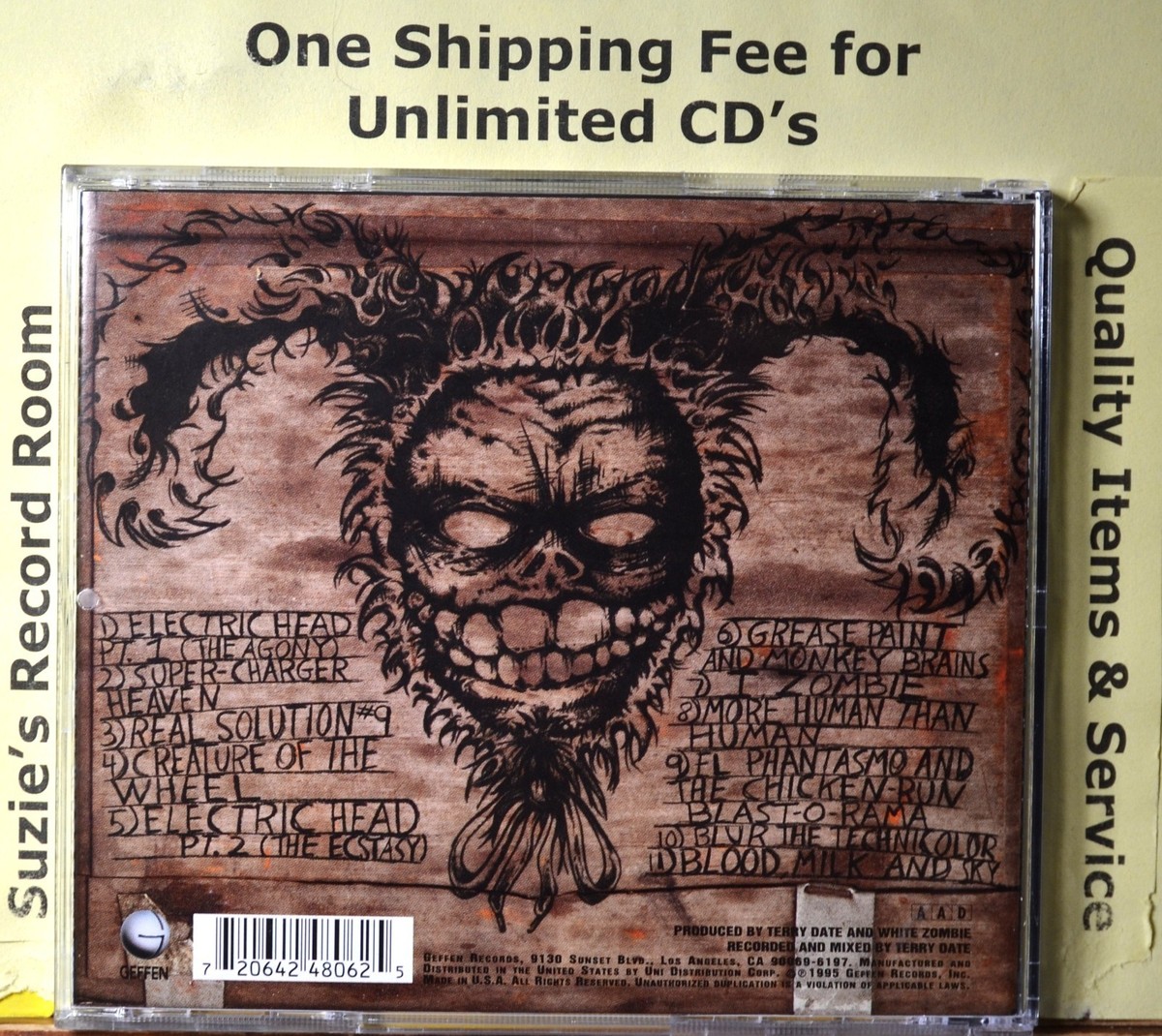 CD White Zombie Astro-Creep 2000 PA Explicit -More Human Than