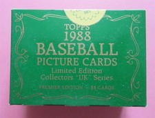 1988 Topps Tiffany Limited Edition UK Mini Set Factory Sealed