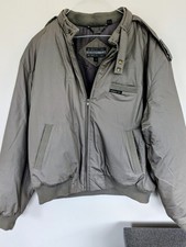 Vintage Members Only Insulated Puffer Winter Jacket 80s Thailand Beige Sz 46