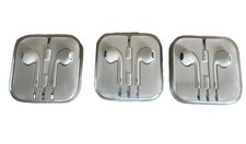 Lot Of 3 Apple iPhone EarPods-wired earbuds earphones headphones-3.5mm NEW