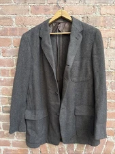 VINTAGE H. Freeman & Son for House of Walsh Tweed Jacket, Sz 39L Stroock Fabric