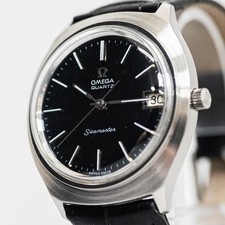 RARO! Quadrante Nero *Vintage 1977* OMEGA Seamaster Cal.1315 Quarzo Data 37mm Uomo