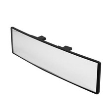 Curved Rearview Mirror, 11.34" Universal Panoramic Interior Clip-On Convex