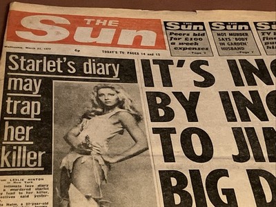 The Sun Newspaper 1977. page 3 model Mona. Rita Webb. Suzy mandel. Ian McCulloch