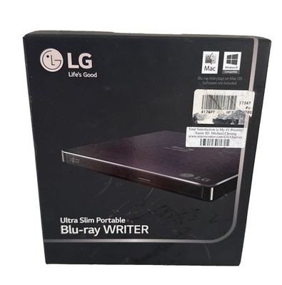 LG Slim Portable Blu-Ray/DVD Writer External Optical Drive - WP50NB40 NO CORD