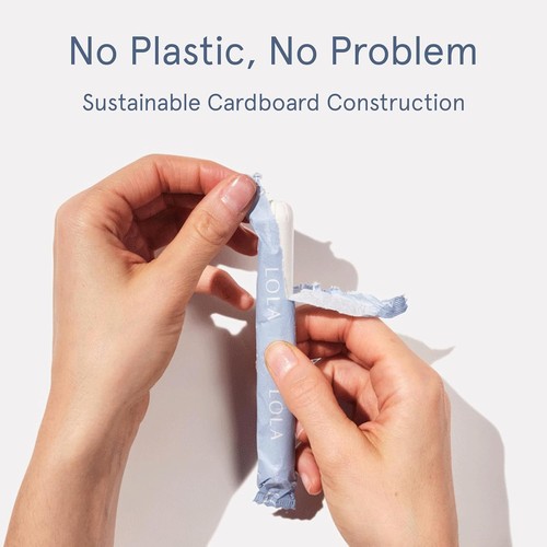 LOLA Organic Cotton Tampons with Cardboard Applicator, 36 Count (2 Regular - Picture 8 of 9
