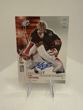 2022-23 SPx 2002-03 Retro Rookies Lunar Waves Goalie Mads Sogaard! Senators!