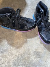 AND1 Big Girls Providence Black High-Top Basketball Sneakers Shoes Size 2
