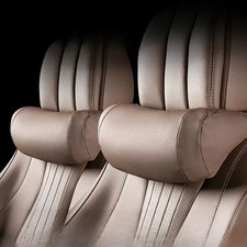Universal Car Headrest Pillow Leather Neck Support Cushion Auto Seat Accessory Universal Car Headrest Pillow Leather Neck Support Cushion Auto Seat Accessory