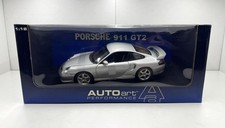 AUTOart 1:18 Porsche 911 GT2 (996) Silver Diecast Car