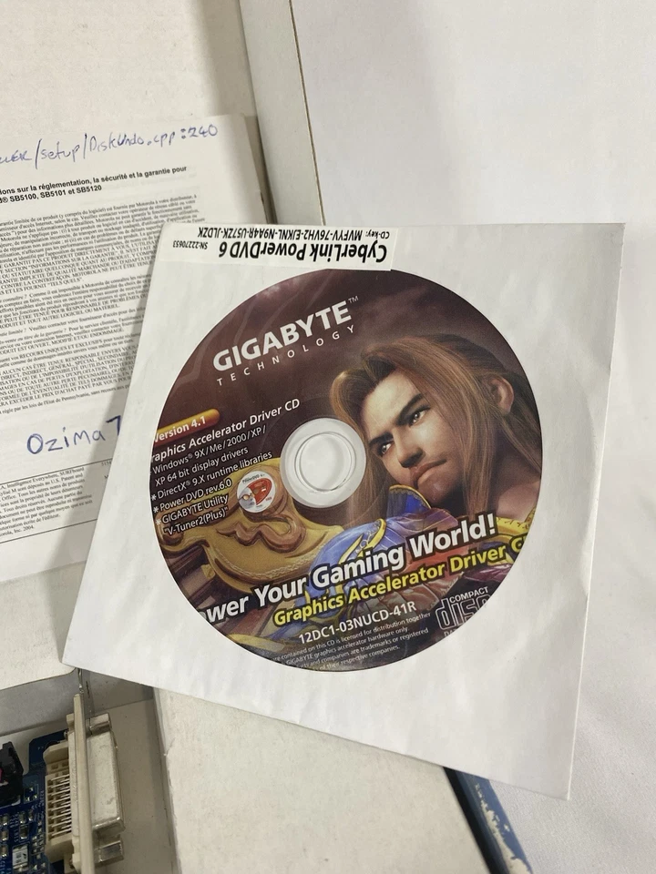 Gigabyte Nvidia FX 5200 128mb Agp Graphics Card w/ Box & CD - Image 4 of 4