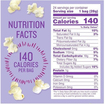 Angie's BOOMCHICKAPOP Sweet & Salty Popcorn, 24 Bags x 1 oz.