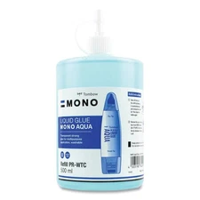 Tombow Mono 52181 500 mL Aqua Liquid Glue Refill - Dries Clear New