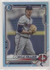 2021 Bowman Draft Chrome Sky Blue Refractor Steven Hajjar #BDC-161 tj1