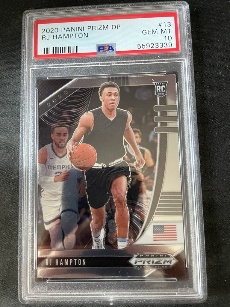 RJ Hampton 2020 Panini Prizm DP 13 Prizm RC Rookie PSA 10 GEM MINT MAGIC POP 12