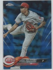 2018 Topps Chrome BLUE REFRACTOR #82 Raisel Iglesias CINCINNATI REDS 24/150 27