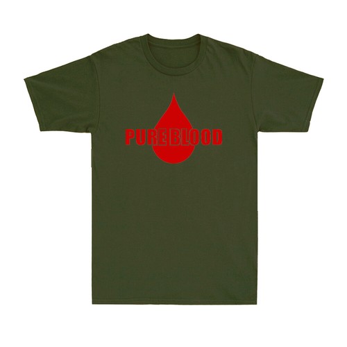 Pure Blood #Pureblood Funny Vaccine Saying Vaccination Gift Men's Cotton T-Shirt - Picture 3 of 8