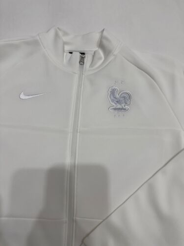 Nike Ladies FFF France dri-fit zip long sleeve top white Size S BNWOT - Picture 2 of 9