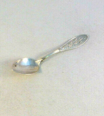 #ad Honey Suckle by Whiting Sterling Demitasse Spoon s 4 1 2quot; Mono B $49.99
