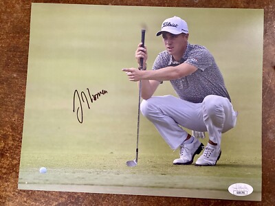 JUSTIN THOMAS SIGNED Autograph 8X10 PHOTO JSA PGA Superstar