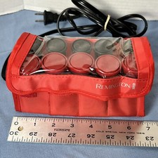 Remington Travel Size Hot Rollers Set With Travel Case 10 Curlers 10 Clips