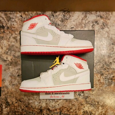 New Air Jordan 1 Mid 'Hare' Size 3.5Y Bugs Bunny 719554-123 | eBay