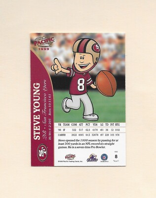 1999 Steve Young Pacific Backyard Football San Francisco 49ers #8 
