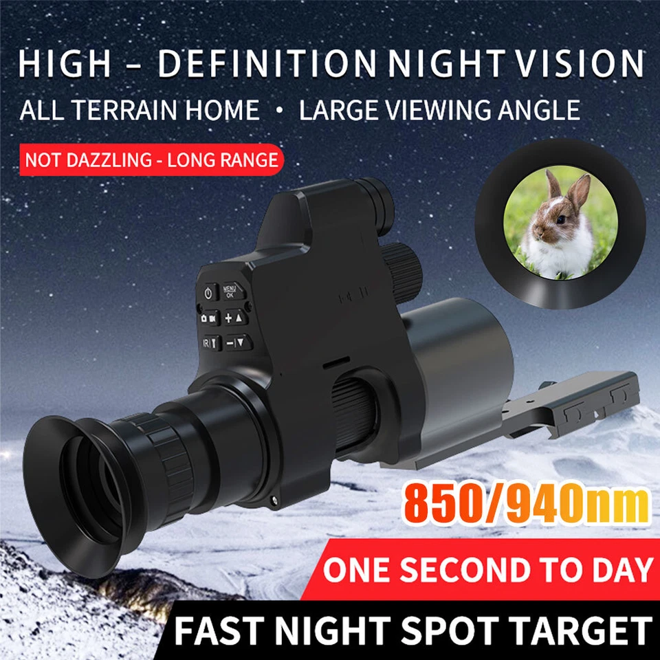 NV4B 300M Digital Infrared Night Vision Rifle Scope 1080P 850/950nm Video Camera - Image 2 of 4