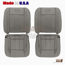2006-2009 For Dodge Ram Laramie Front Bottomstops Genuine Leather Cover Tan