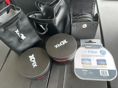 Set of Xpix Camera Accessories - Telephoto Lens + Wide Angle Lens + 4 Filters