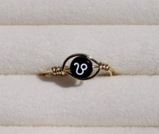 Adjustable Leo Zodiac Sign Ring