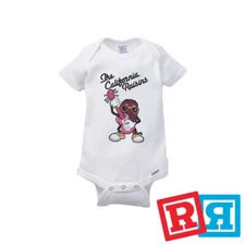 California Raisins Gerber Baby Onesie® Cotton Unisex White Short Sleeve Bodysuit