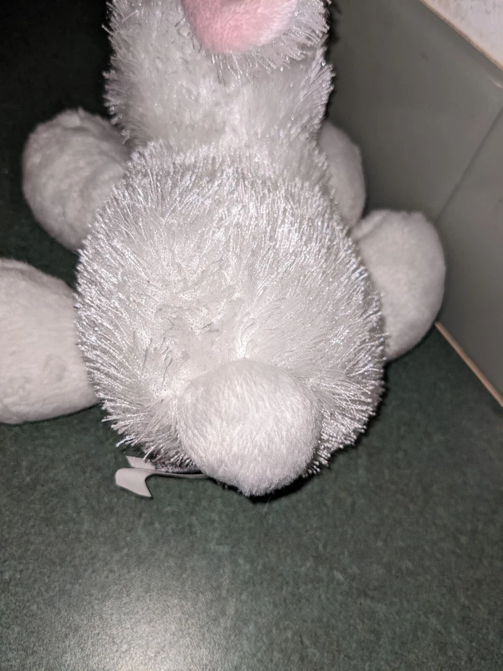 Ganz webkinz Bunny White rabbit Plush HM078 stuffed animal no code - Image 3 of 4