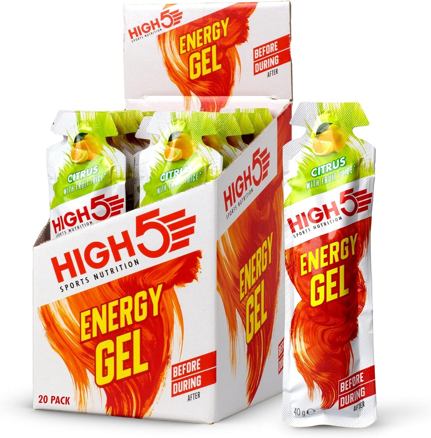 HIGH5 Energy Gel Quick Release Energy On The Go From Natural Fruit Juice Citrus 10690₽