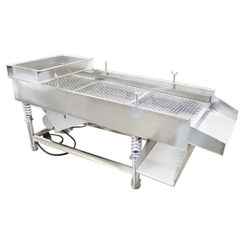 110V 5*25mm Long Strip Hole Sieving Machine Industry Linear Vibrating Screen 80W - Picture 10 of 17