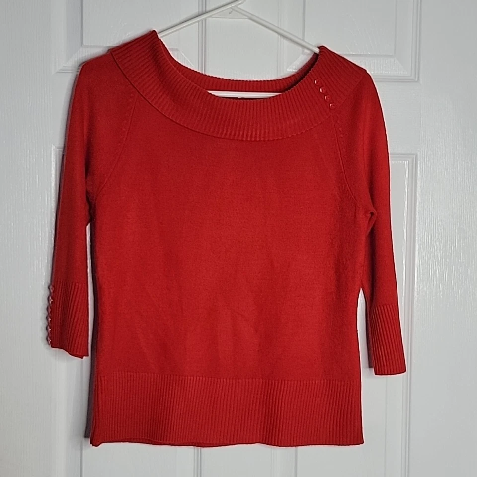 Suéter Suave Pullover RQT ~ Talla PM ~ Rojo ~ Manga Larga Foto 2 de 4