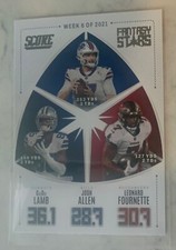 2022 PANINI SCORE FOOTBALL FANTASY STARS FS6 LAMB, ALLEN, FOURNETTE