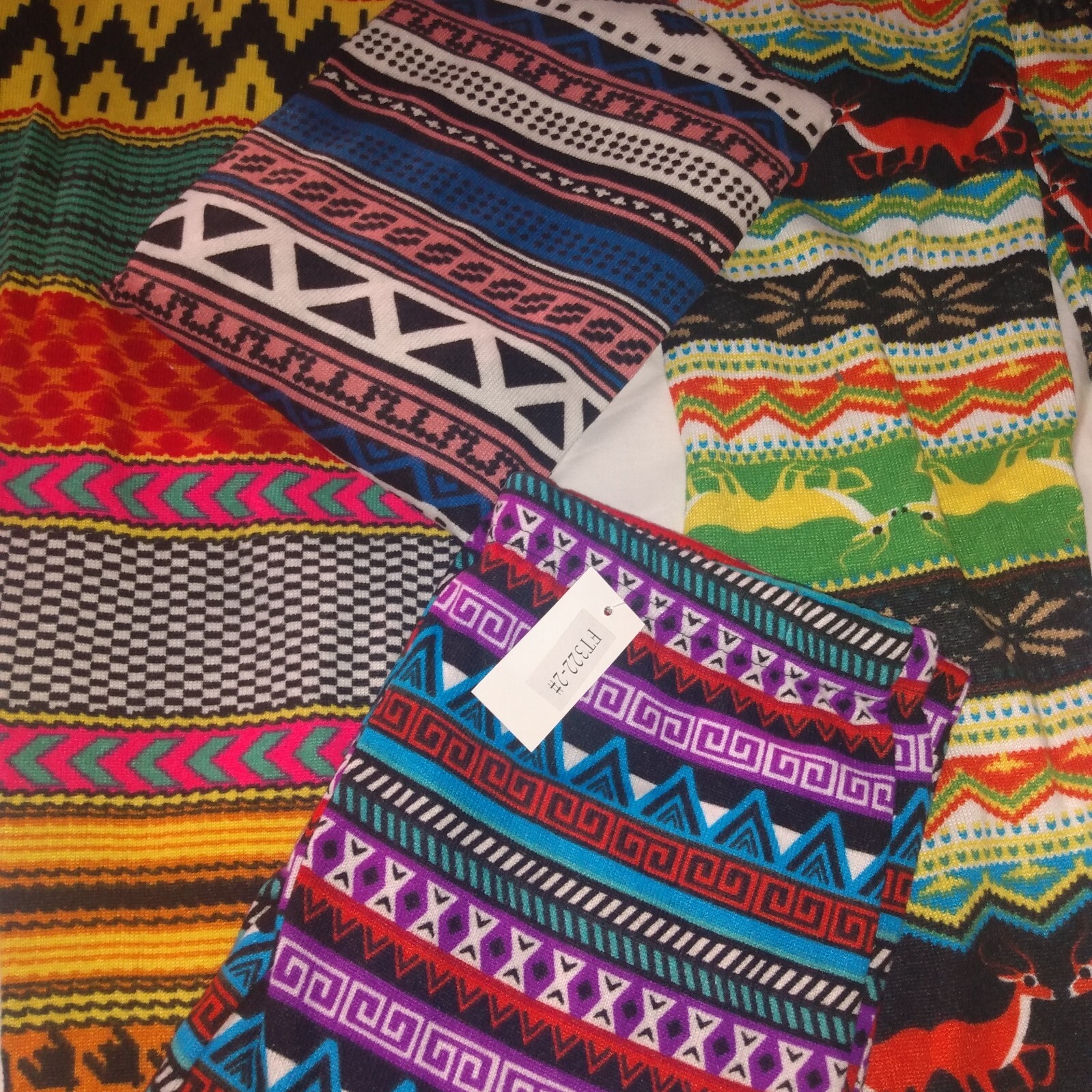 Winter Leggings. Ladies / Teen 810. Bright fuzzy new warm festive eBay